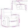 Voir la diapositive 6 : VIDAXL Fauteuil de massage inclinable Marron Tissu