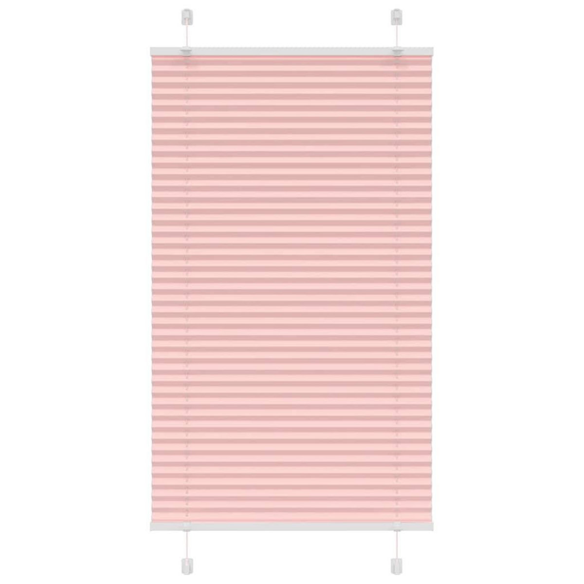 VIDAXL Store plisse rose 75x150 cm largeur du tissu 74,4 cm polyester