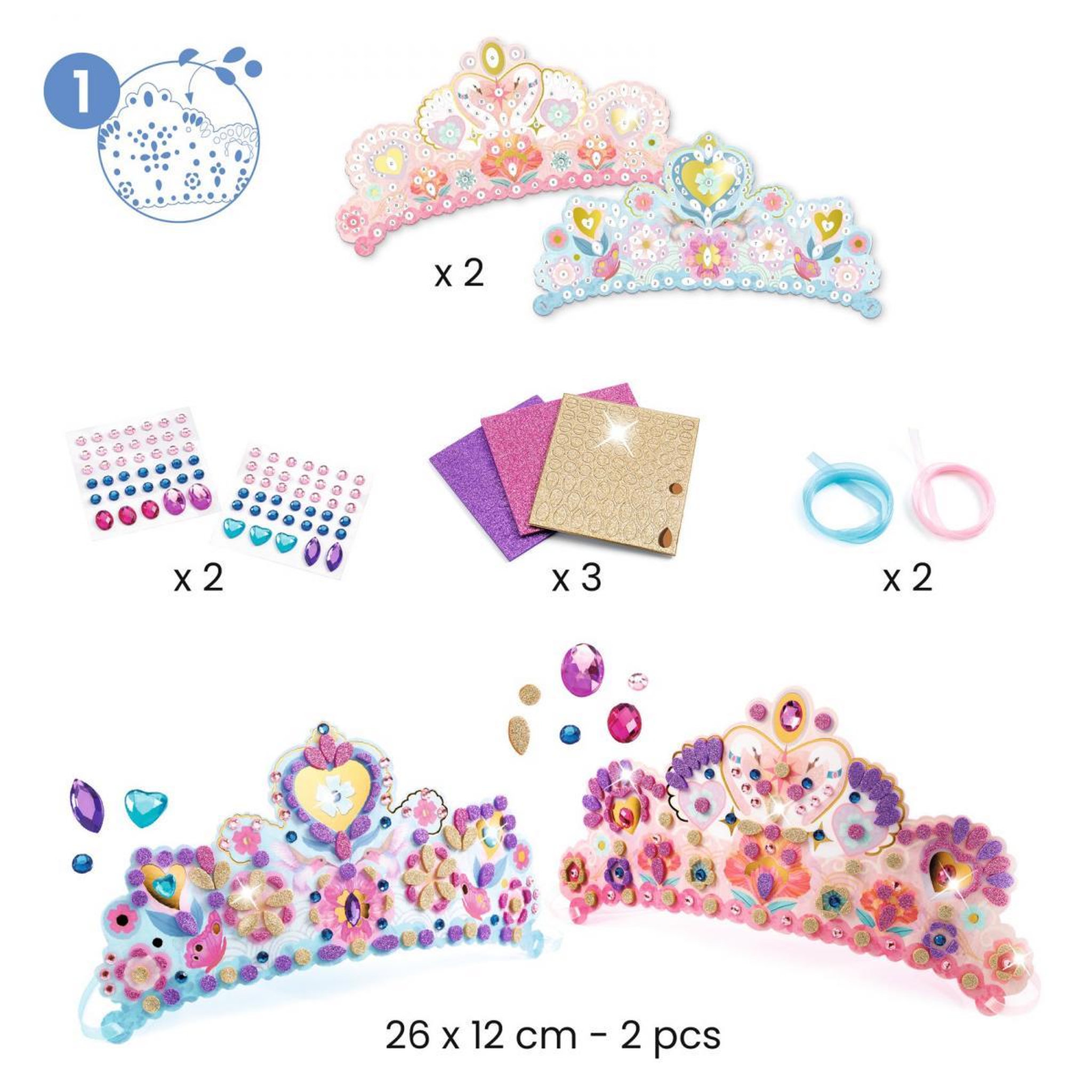 Voir la diapositive 2 : Djeco Nymphea coffret multi activites collage