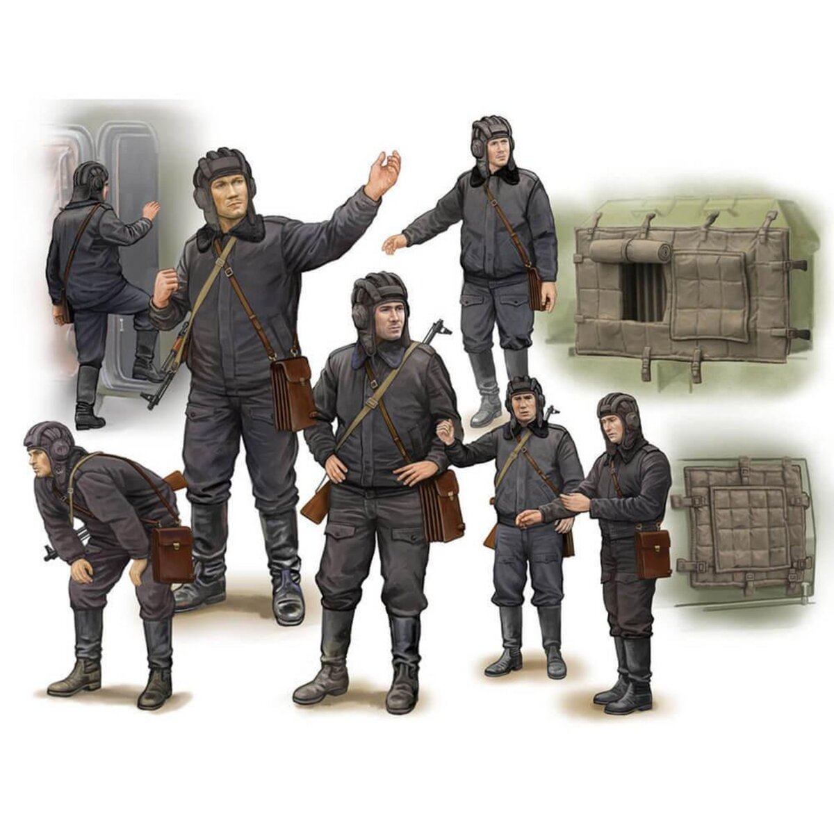 Trumpeter Figurines militaires Soldat sovi tique Scud B Crew pas