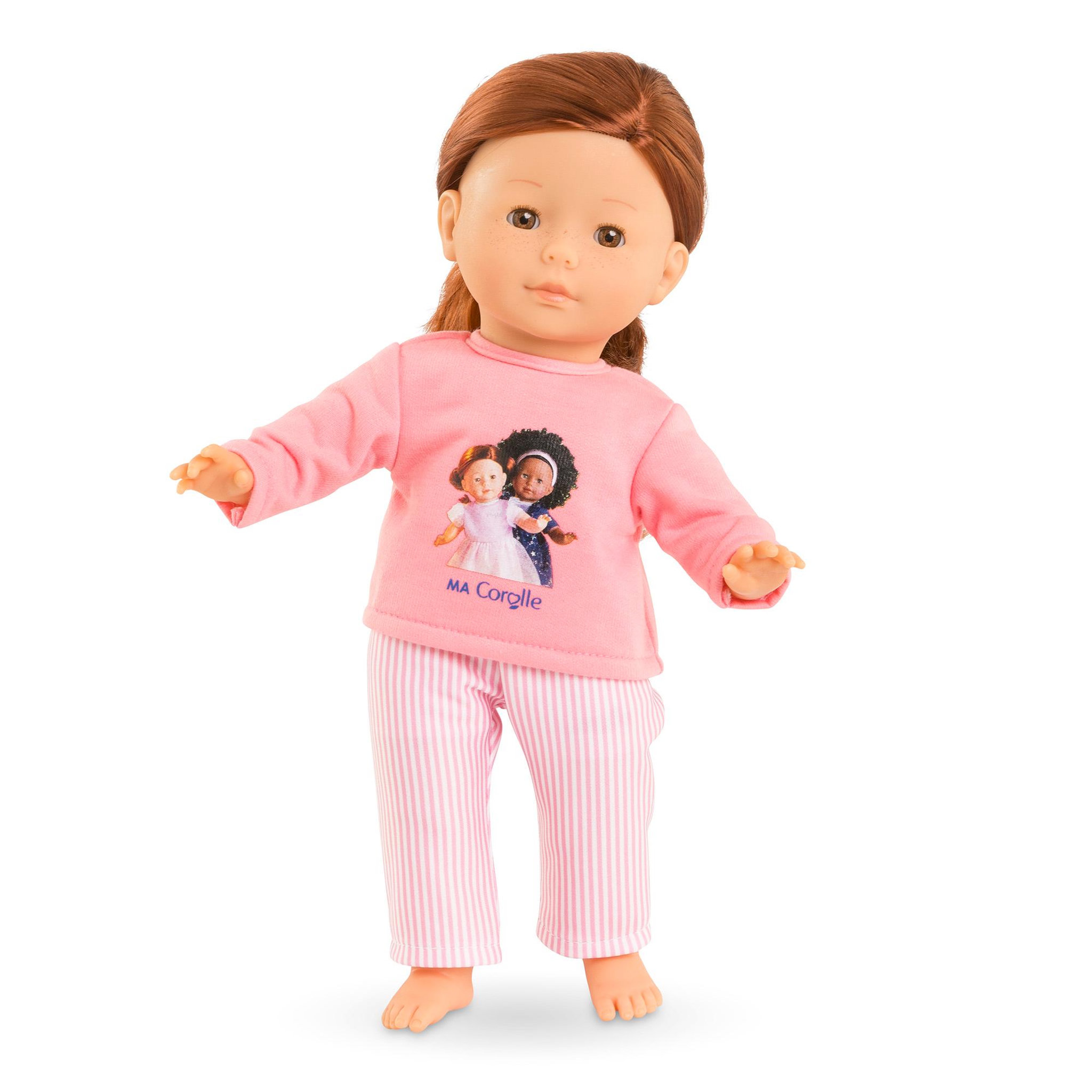 Voir la diapositive 3 : Corolle Pyjama Rose 2 pièces pour poupée ma Corolle