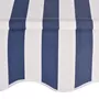 VIDAXL Auvent retractable manuel 100 cm Rayures bleues et blanches