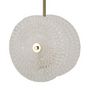 Voir la diapositive 4 : Paris Prix Lampe Suspension en Verre  Circle  35cm Blanc & Or