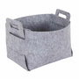 Voir la diapositive 2 : Paris Prix Panier de Rangement  Feutre Pliable  20cm Gris