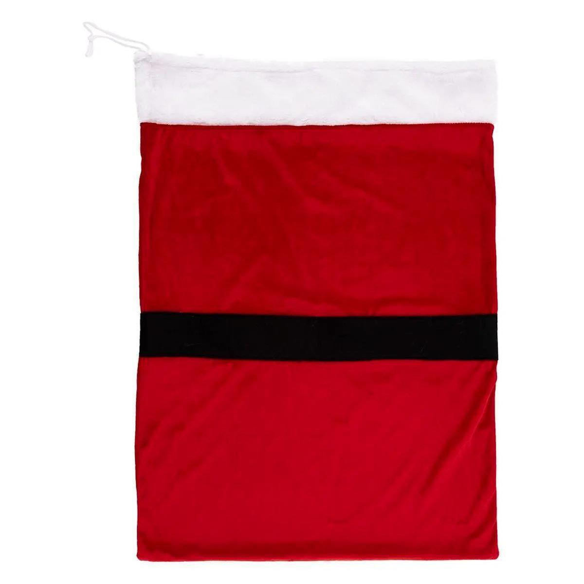ATMOSPHERA Hotte de Noël  Veste Santa  70cm Rouge & Noir