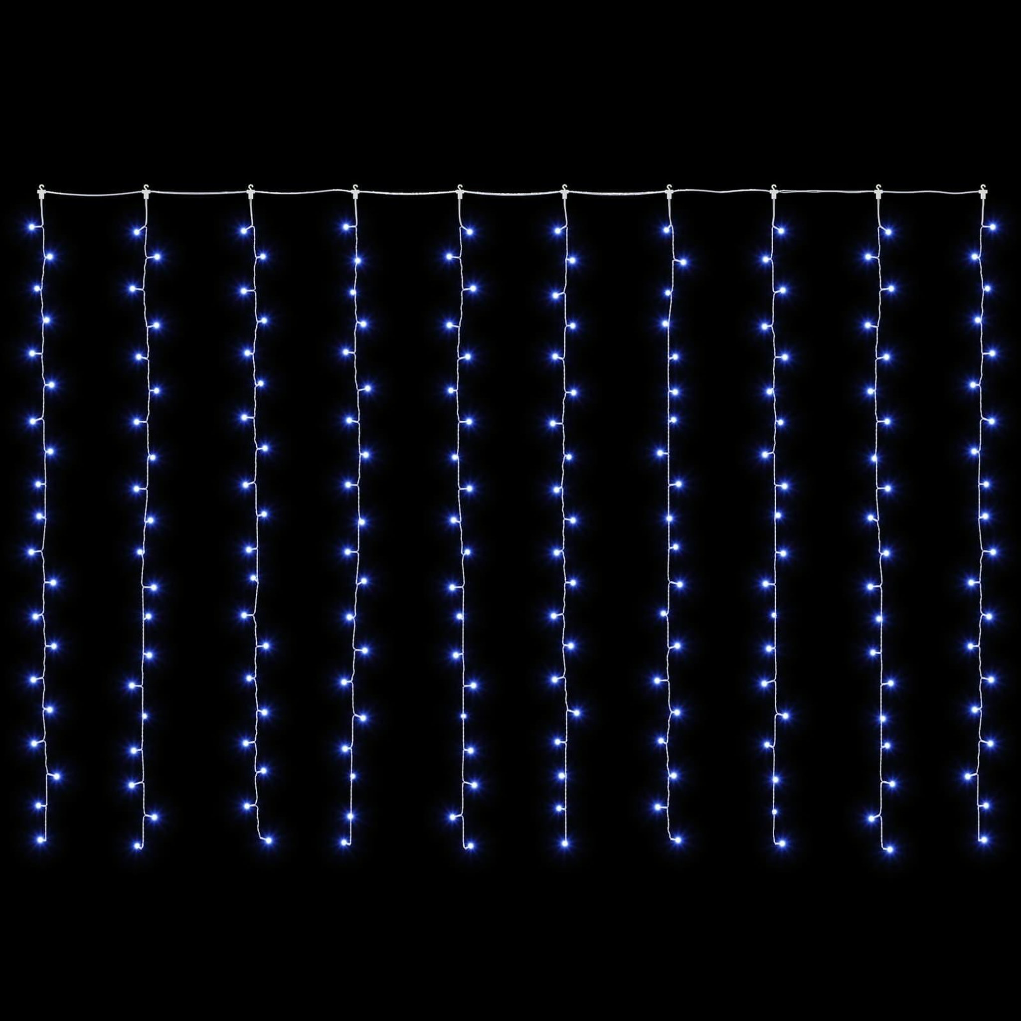 Voir la diapositive 4 : VIDAXL Rideau lumineux Transparent 300 x 200 cm PVC 200 LED