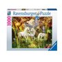 RAVENSBURGER Puzzle 1000 pièces - Licornes dans la forêt