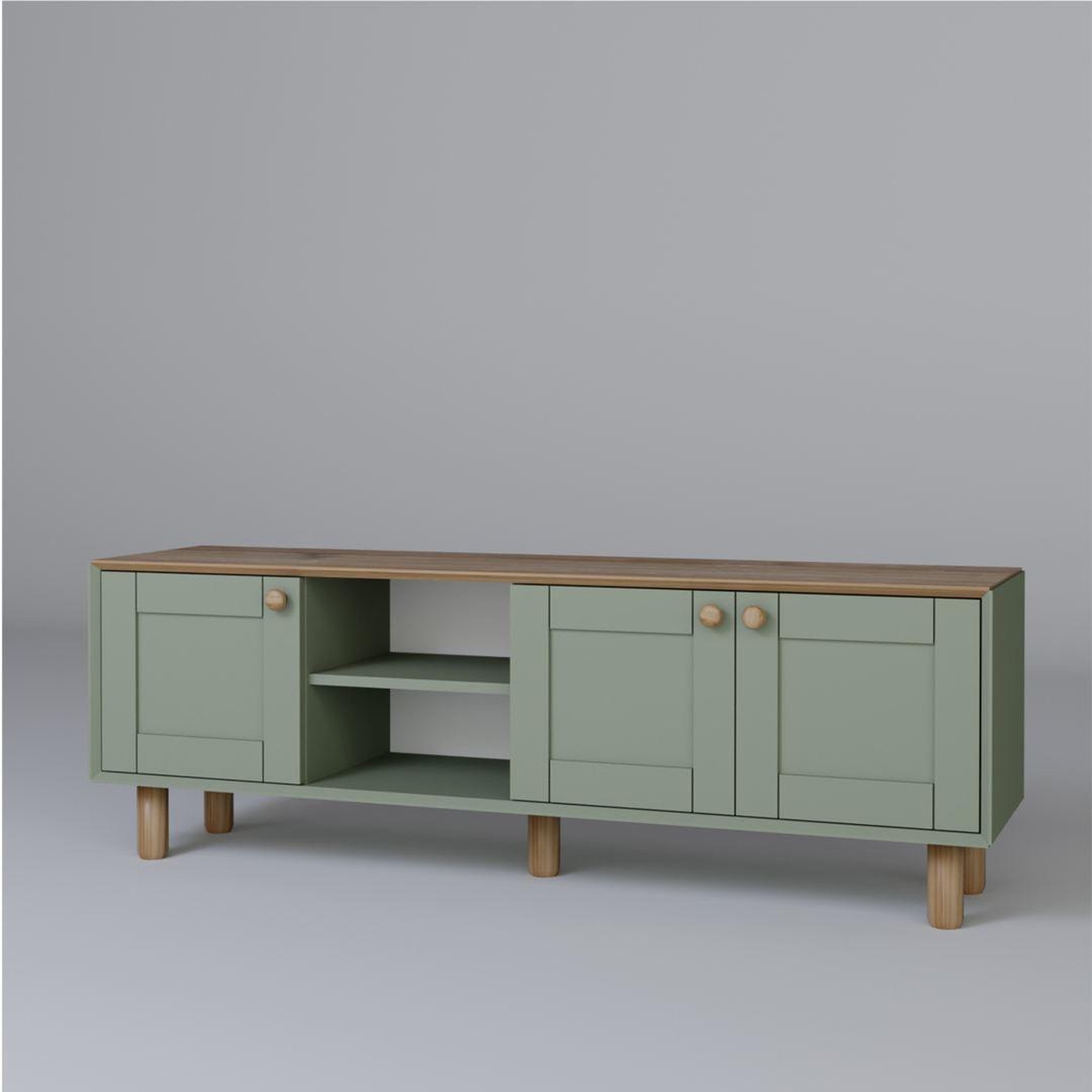 Habitat et Jardin Meuble TV en bois  Mia  - 160 x 40 x 56 cm - Vert
