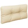 Voir la diapositive 5 : VIDAXL Coussins de palette lot de 2 beige tissu