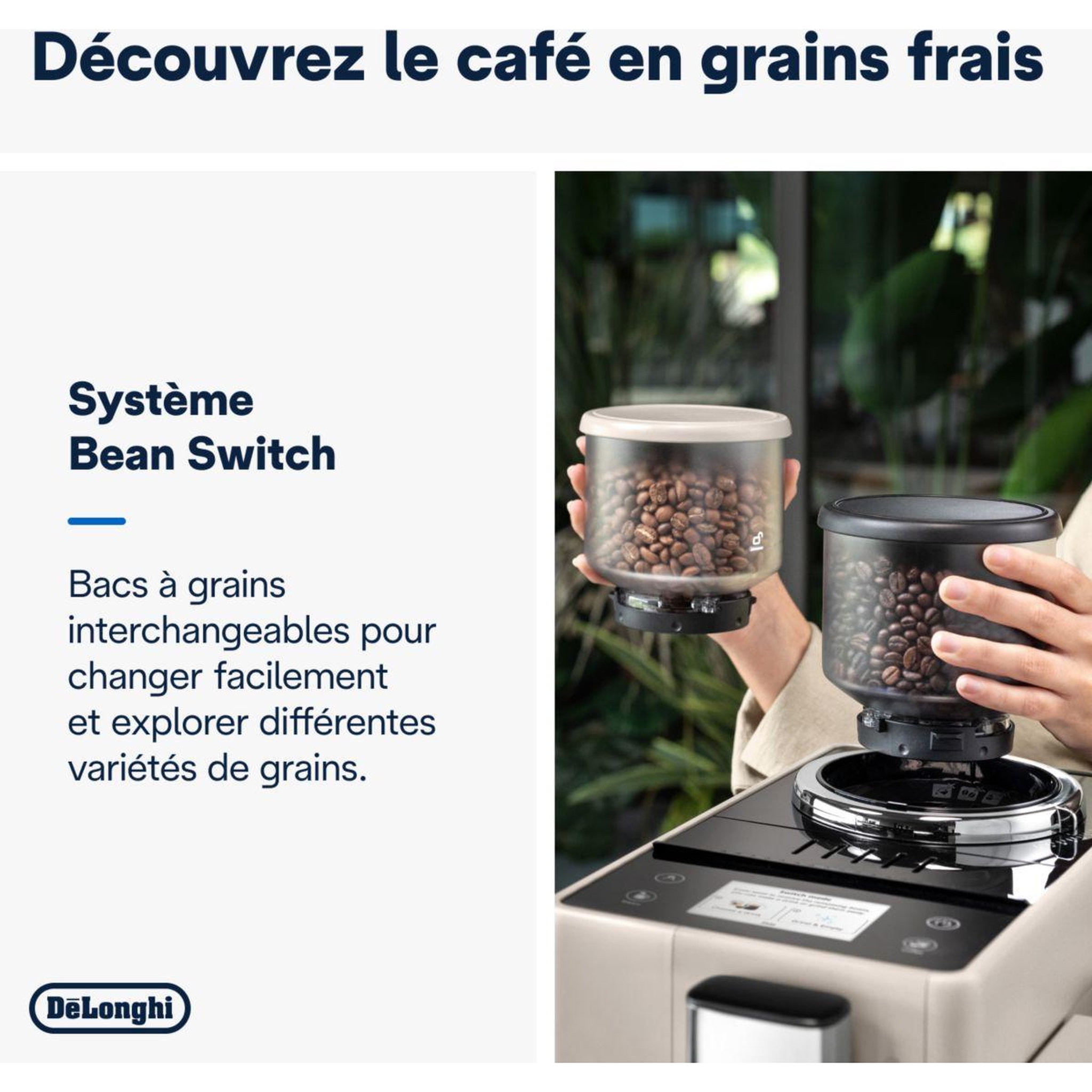 Voir la diapositive 5 : DELONGHI Expresso broyeur feb4455.bg rivelia latte beige