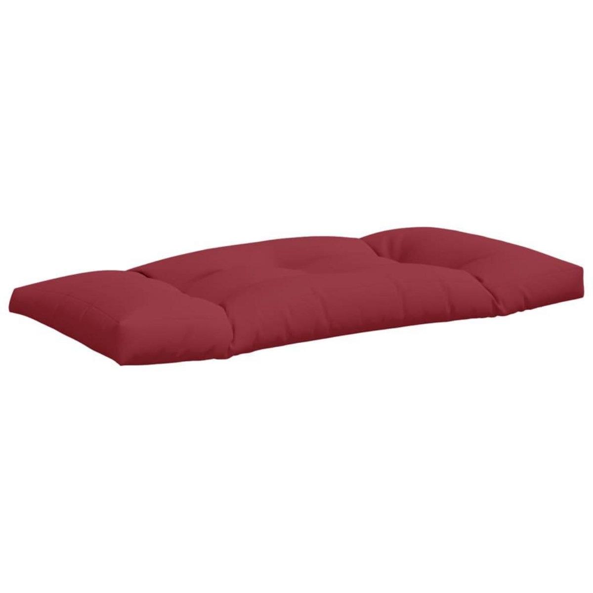 VIDAXL Coussins de palette lot de 2 rouge bordeaux tissu