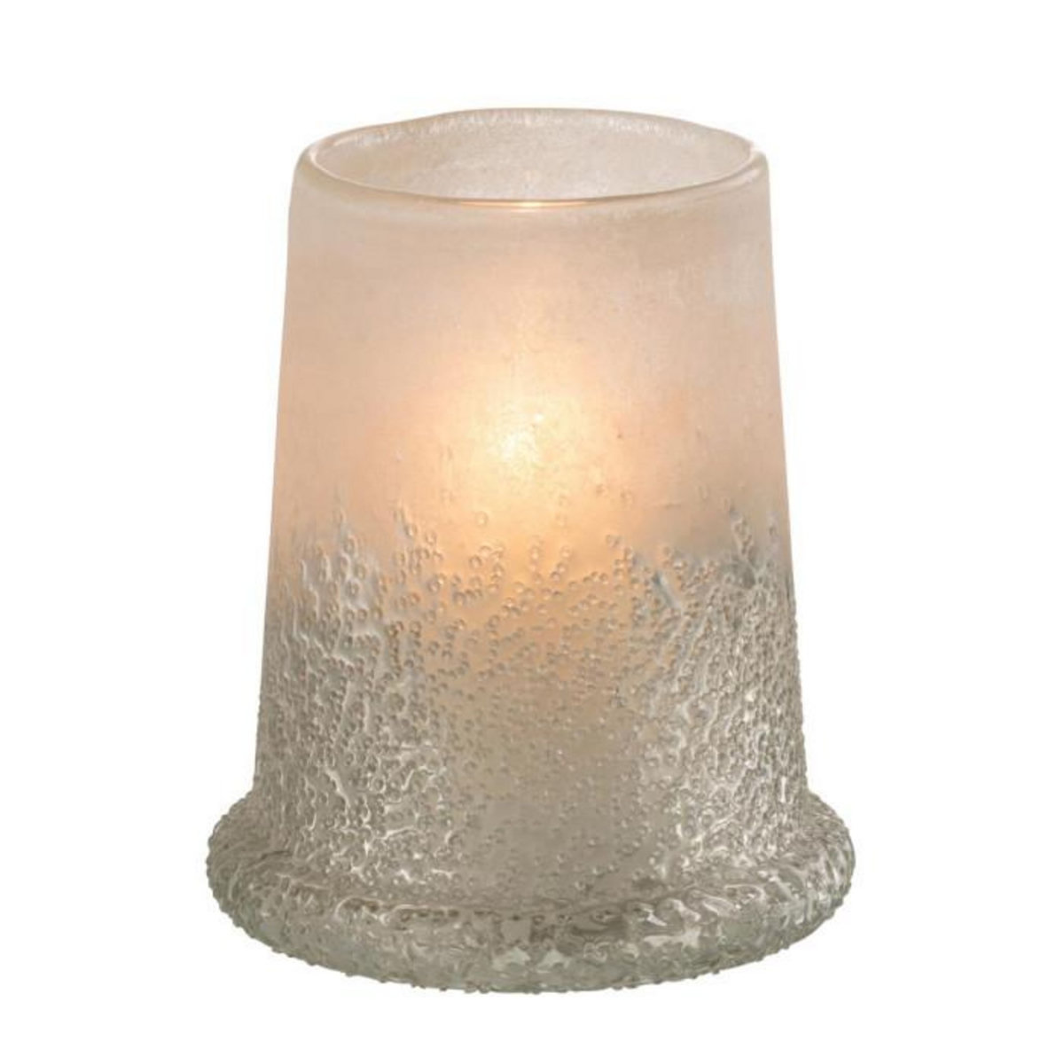 Paris Prix Photophore en Verre  Sucre  15cm Blanc