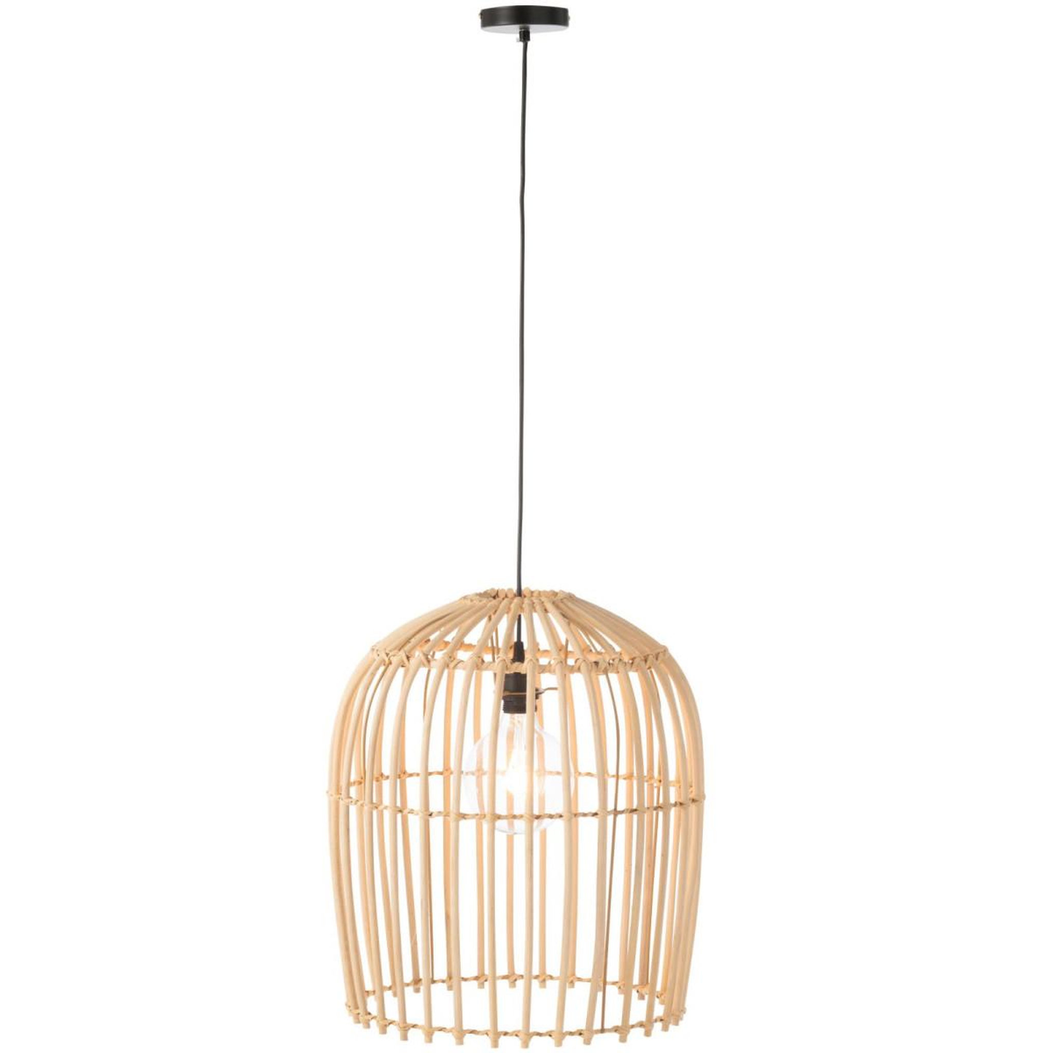 Voir la diapositive 2 : J-LINE Lampe Suspension en Rotin  Wie  48cm Naturel