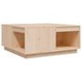 Voir la diapositive 2 : VIDAXL Table basse 80x81x36,5 cm Bois massif de pin