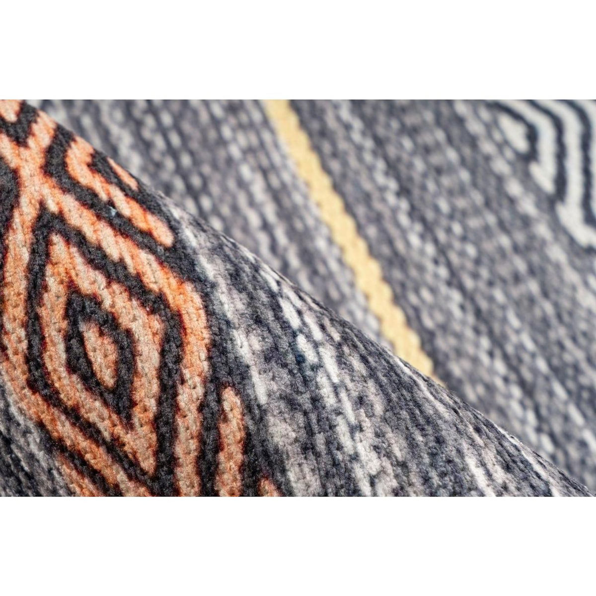 Paris Prix Tapis Tissé Rayé Vintage à Motifs  Faye  Multicolore