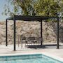 Voir la diapositive 2 : SWEEEK Pergola bioclimatique aluminium et acier lames orientables 3x3m Palace