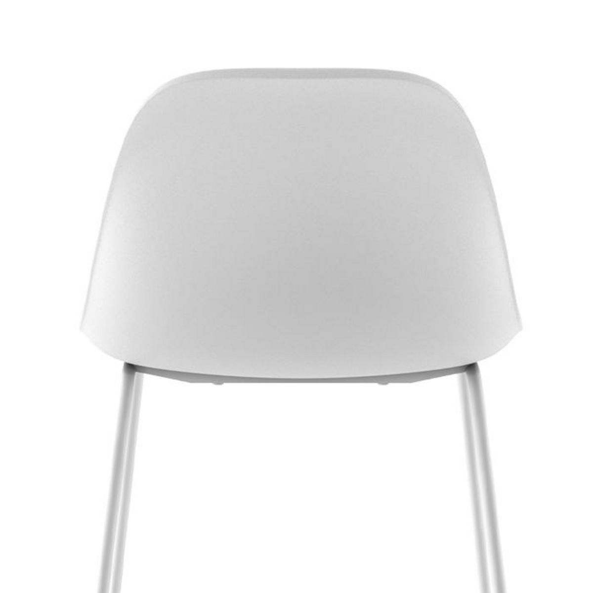 Rendez vous déco Lot de 2 chaises de bar blanches 75 cm - Leni