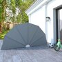 Voir la diapositive 1 : VIDAXL Auvent lateral pliable de terrasse Gris 160 cm