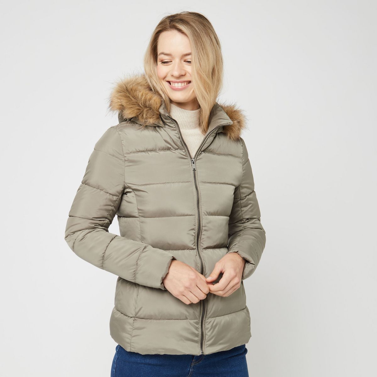 INEXTENSO Doudoune verte femme