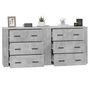 Voir la diapositive 5 : VIDAXL Buffets 2 pcs gris beton bois d'ingenierie
