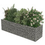 Voir la diapositive 4 : VIDAXL Lit sureleve a gabion Acier galvanise 180x50x50 cm