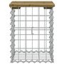 Voir la diapositive 3 : VIDAXL Banc de jardin design gabion 33x31x42 cm bois de pin impregne