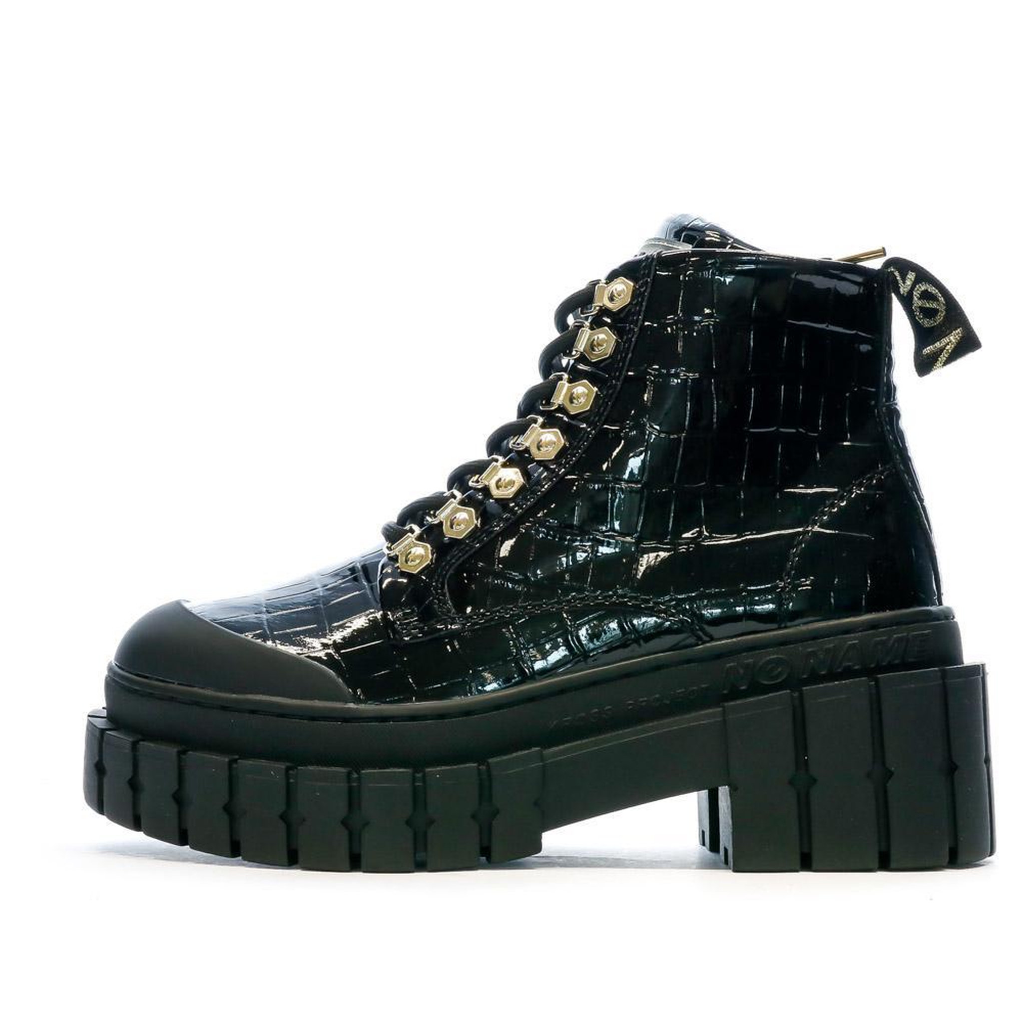 Voir la diapositive 1 : No name Boots noir croco femme no name  kross low