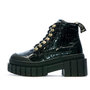 Voir la diapositive 1 : No name Boots Noir Croco Femme No Name  Kross Low