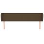 Voir la diapositive 3 : VIDAXL Tete de lit avec oreilles Marron fonce 203x23x78/88 cm Tissu