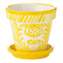 Voir la diapositive 1 : Paris Prix Pot Avec Soucoupe en Céramique  Granada  21cm Jaune