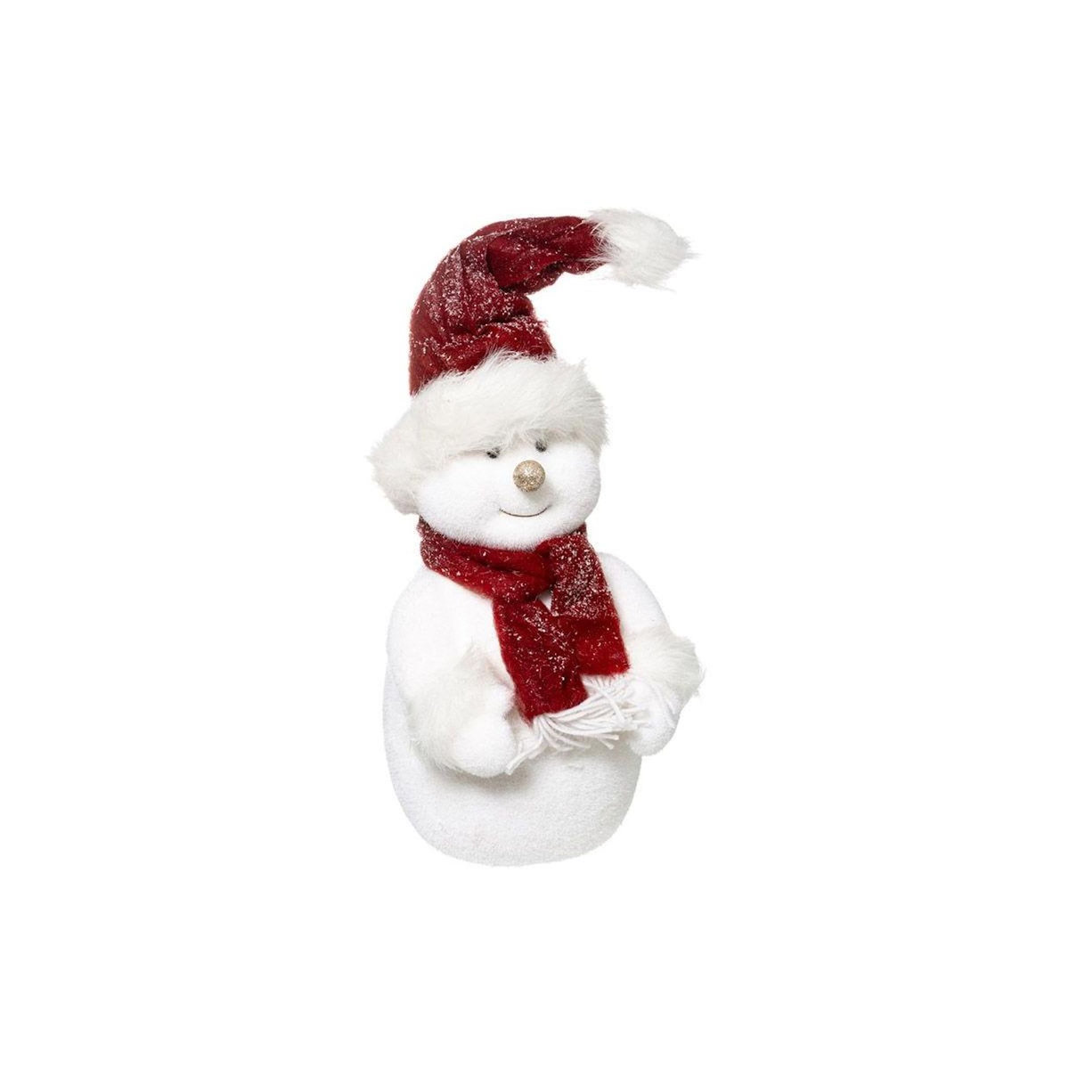 FEERIC LIGHT & CHRISTMAS Bonhomme de Neige Déco  Soir de Noël  40cm Blanc