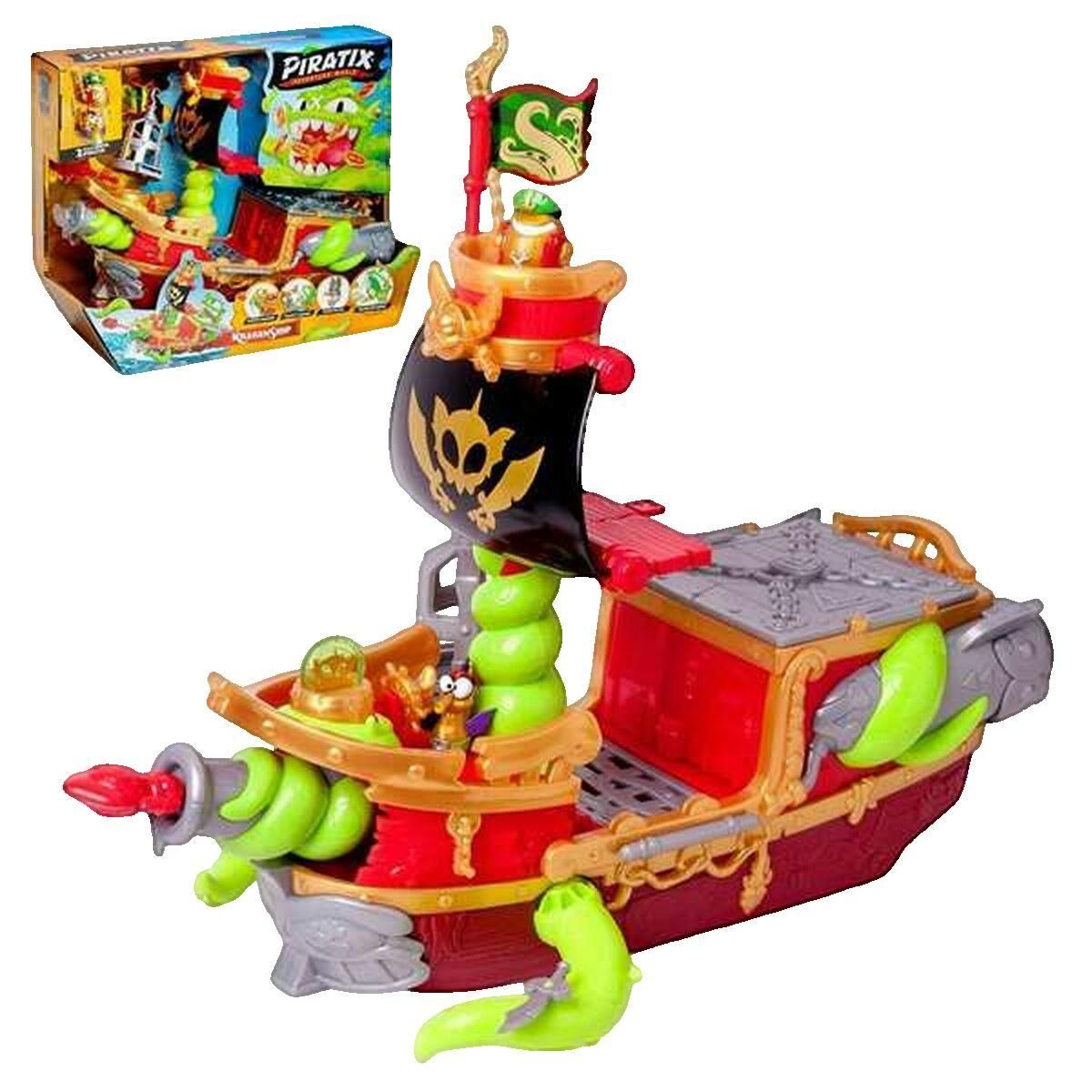 PLAYMOBIL Jouet Playmobil Bateau Pirate Kraken coloré