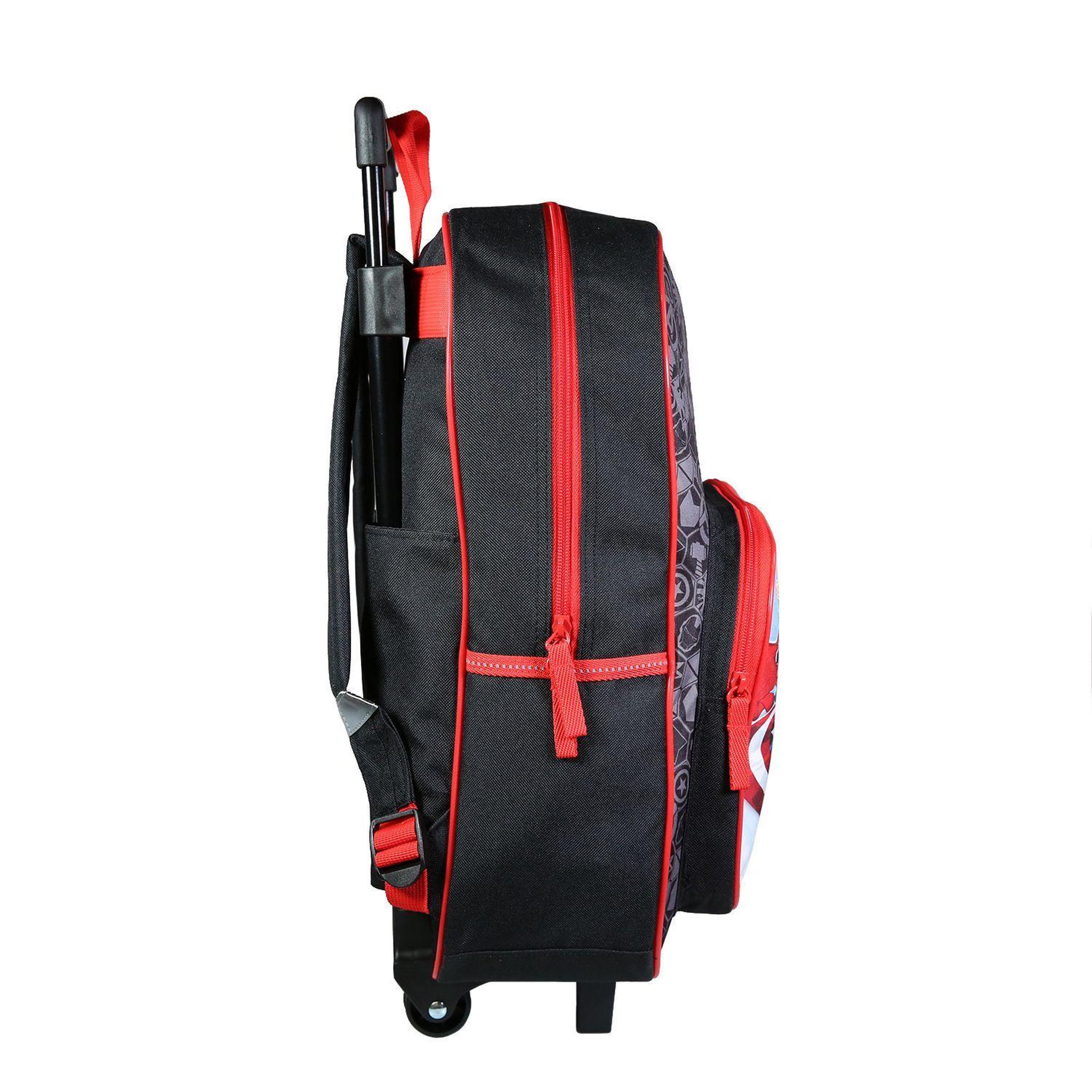Voir la diapositive 3 : Bagtrotter BAGTROTTER Sac à dos à roulettes 41 cm Marvel Avengers Noir
