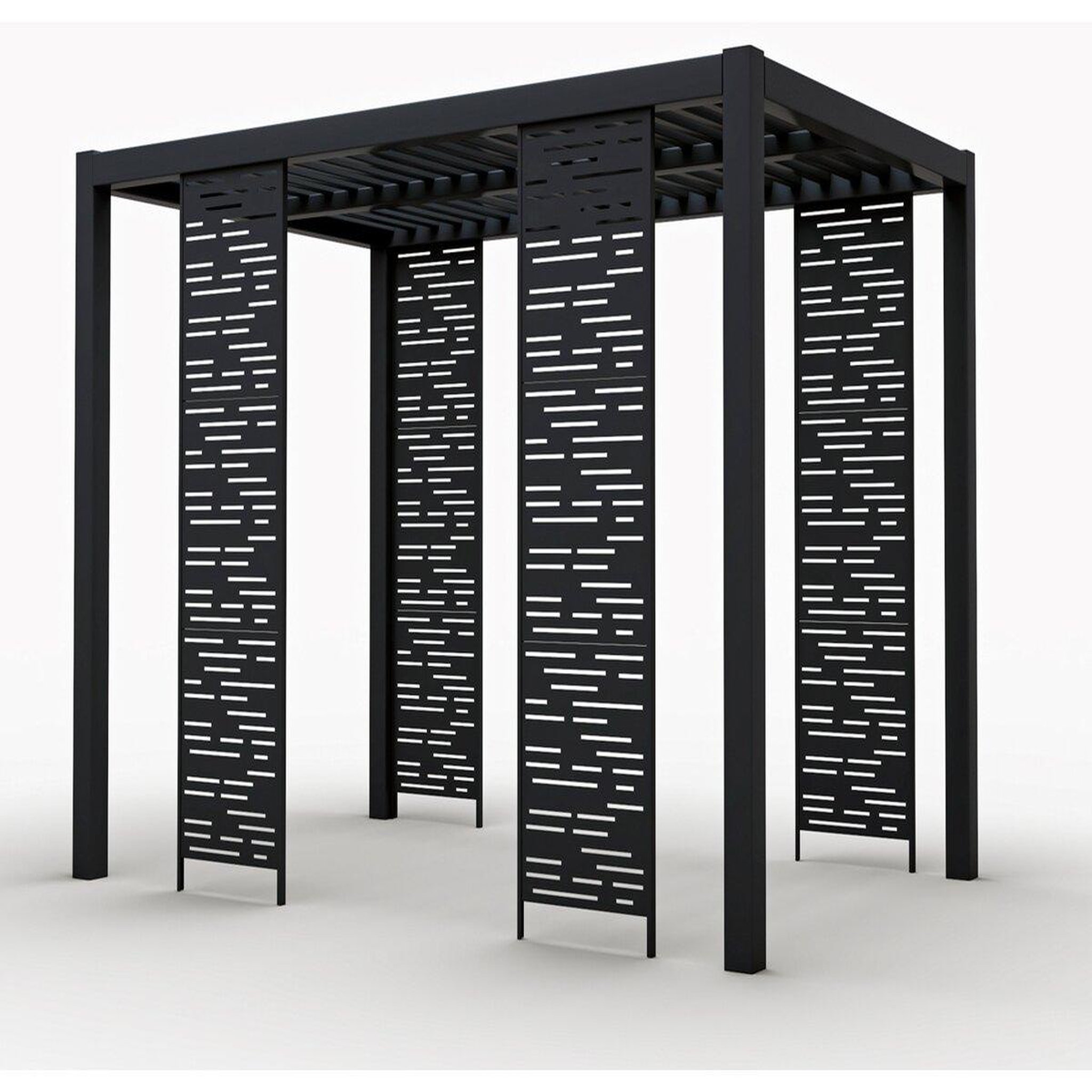 Voir la diapositive 1 : Habitat et Jardin Persienne pour pergola bioclimatique Windsor  Line  52 x 204 cm - Gris foncé