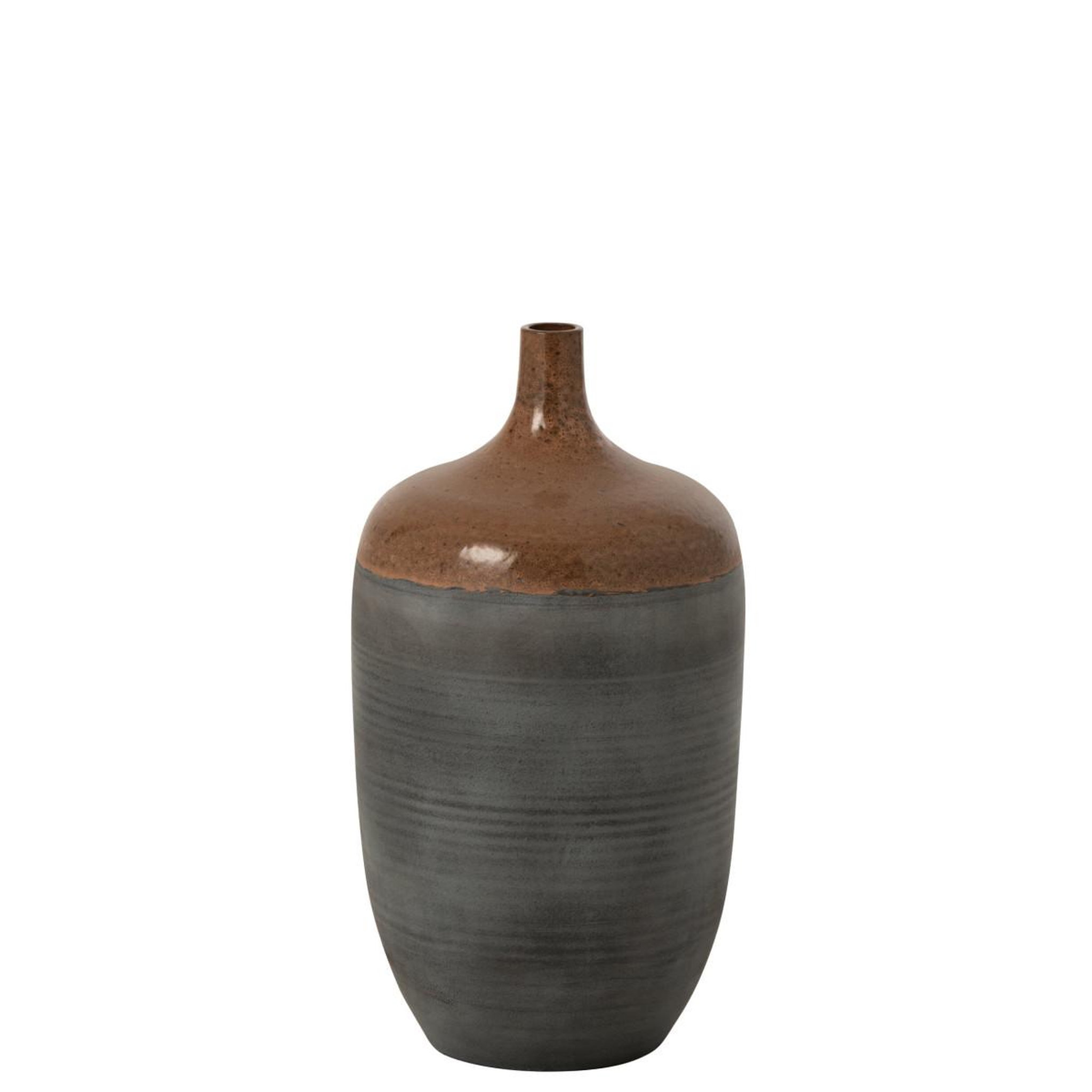 J-LINE Vase en céramique  havan  60cm bleu gris