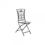 MARKET24 Chaise de jardin DKD Home Decor Noir Céramique Multicouleur Forge (39 x 50 x 93 cm)