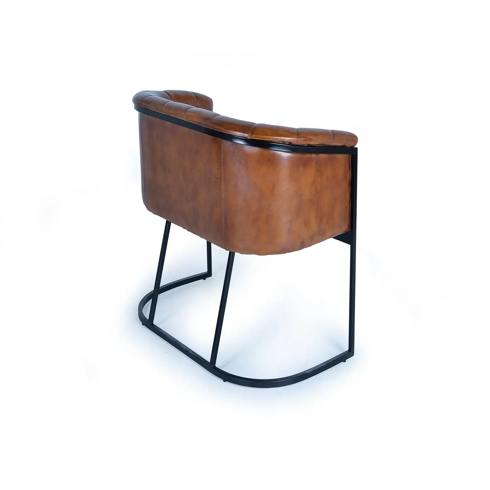 Voir la diapositive 3 : GINER Y COLOMER SL Canapé en cuir 115cm style industriel vintage (tipo chester)