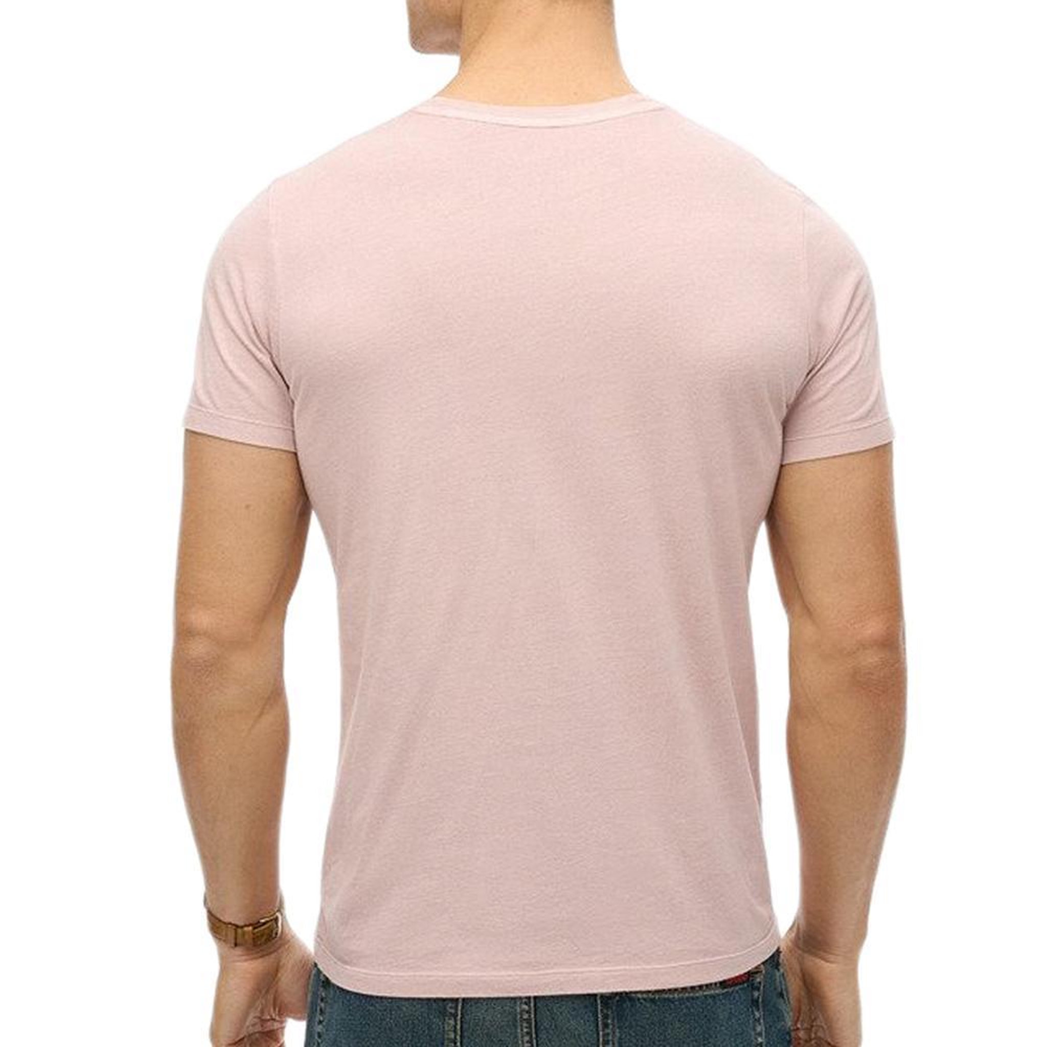 Voir la diapositive 2 : SUPERDRY T-Shirt Rose Homme Superdry Classic Essential