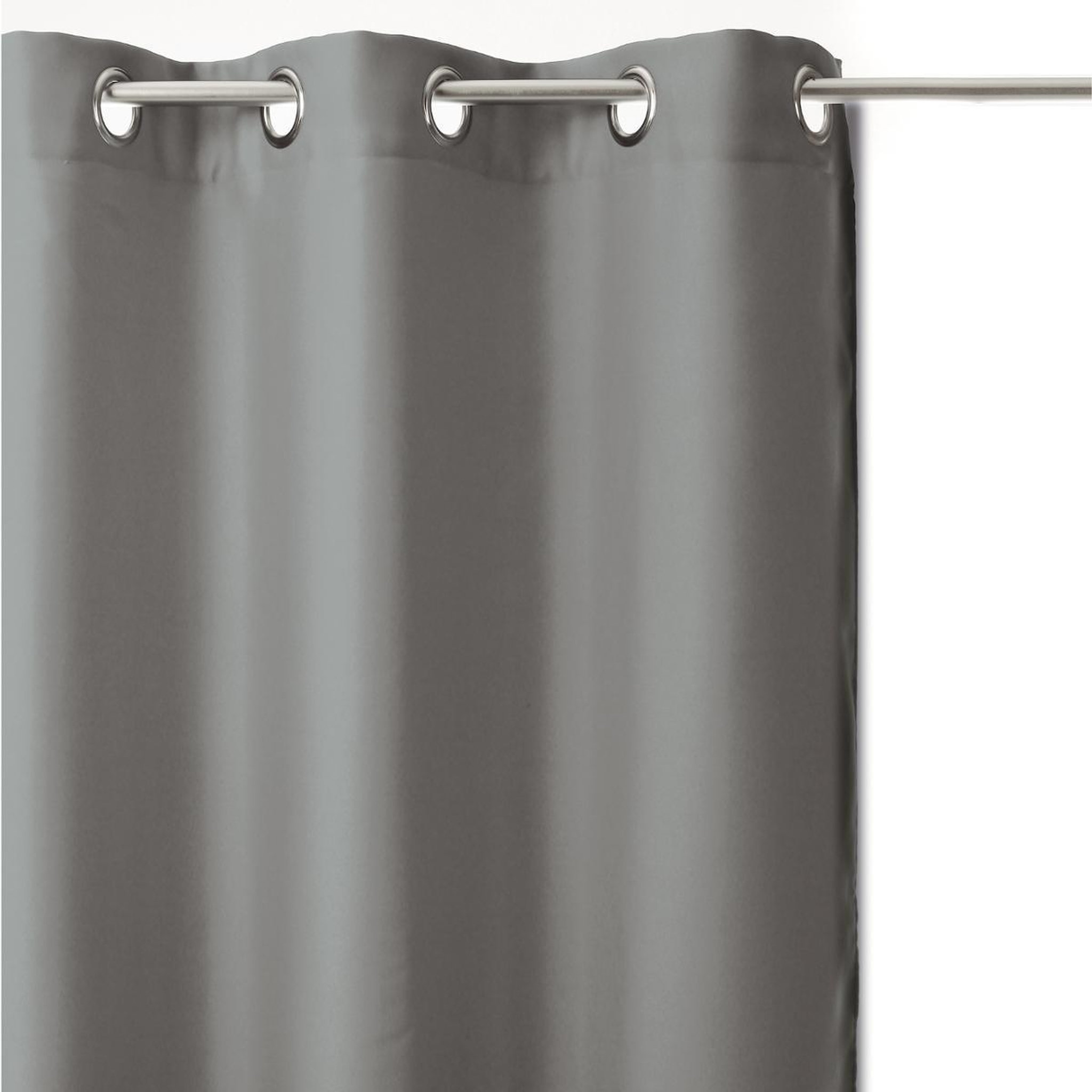 Voir la diapositive 2 : ATMOSPHERA Lot de 2 rideaux occultants  kerry  135x240cm gris