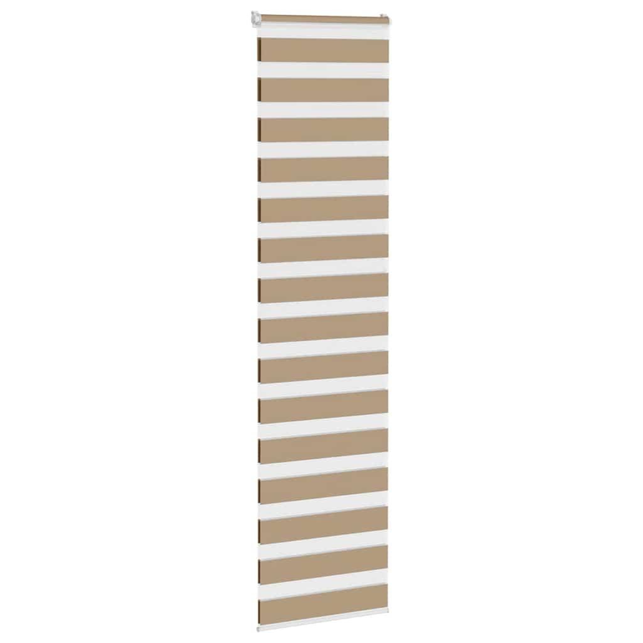 Voir la diapositive 3 : VIDAXL Store zebre marron sable largeur du tissu 55,9 cm polyester