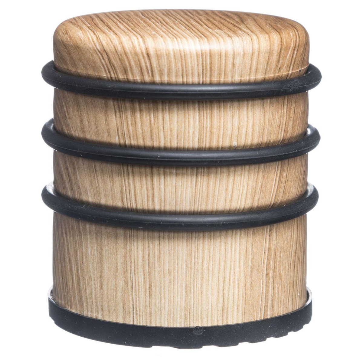 FIVE Stop porte en plastique et métal, effet bois naturel