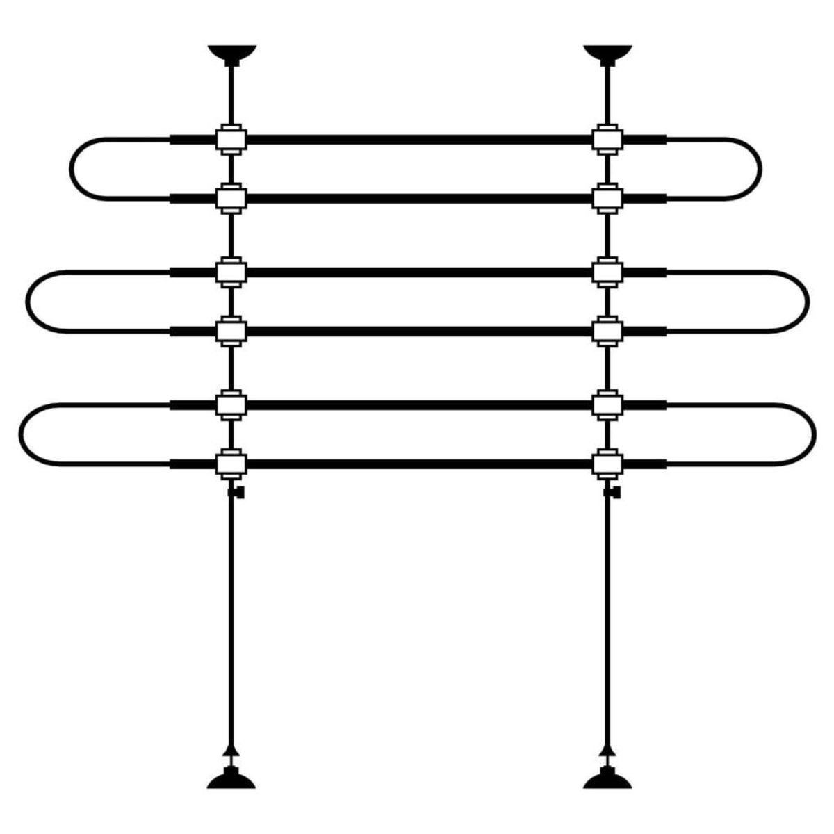 KERBL Kerbl Panneau de securite auto animaux de compagnie 75-110 cm Noir