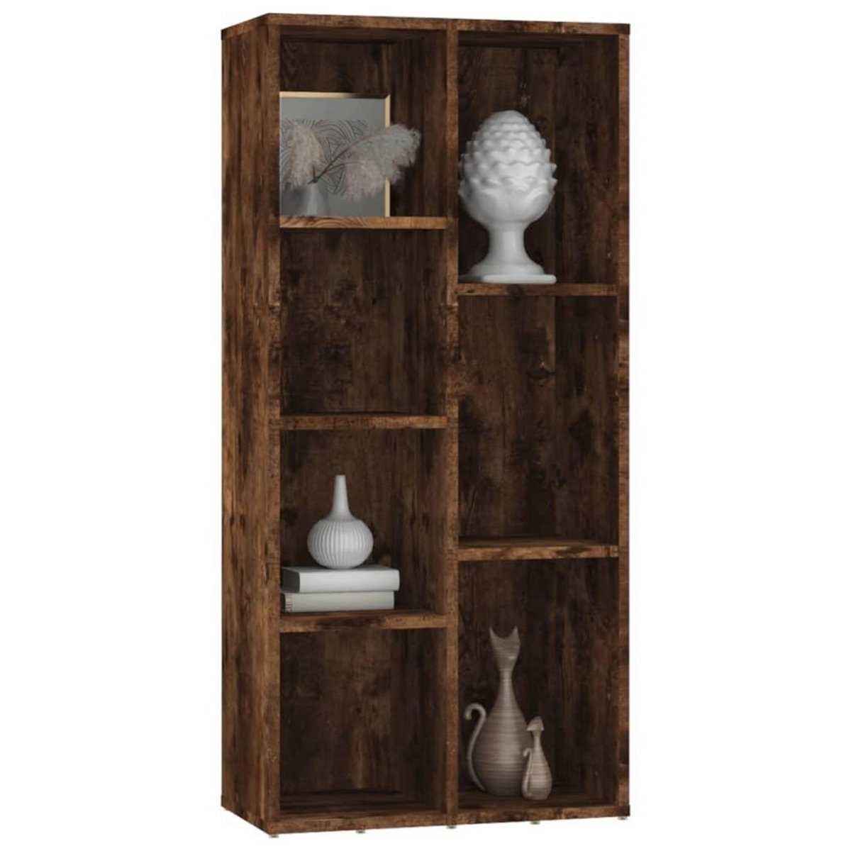 VIDAXL Armoire a livres Chene fume 50x25x106 cm