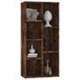 Voir la diapositive 4 : VIDAXL Armoire a livres Chene fume 50x25x106 cm