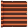 Voir la diapositive 1 : VIDAXL Ecran de balcon Orange et marron 90x300 cm Tissu Oxford