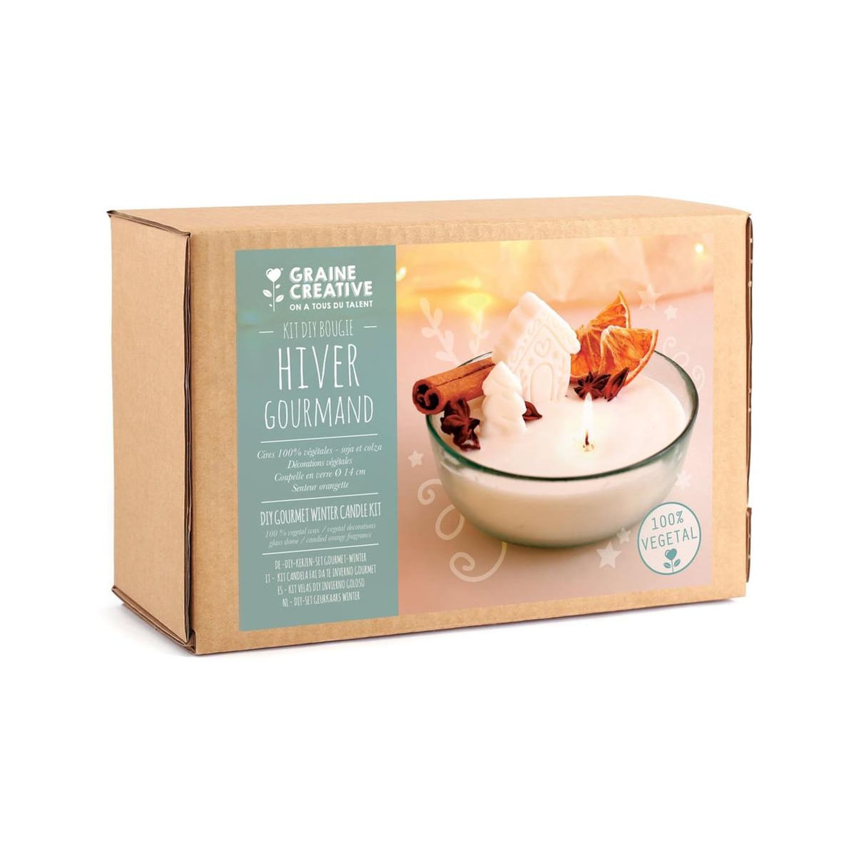 Graine créative Kit DIY Bougie - Hiver Gourmand