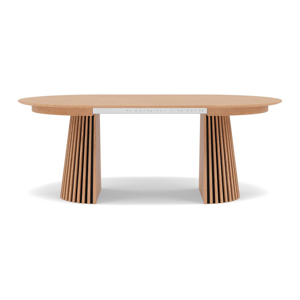 LISA DESIGN Freya - table à manger ronde extensible - effet bois - 4 à 8 personnes