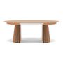 Voir la diapositive 4 : LISA DESIGN Freya - table à manger ronde extensible - effet bois - 4 à 8 personnes