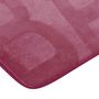 Voir la diapositive 2 : Paris Prix Tapis de Bain Microfibre  Relief  45x75cm Framboise