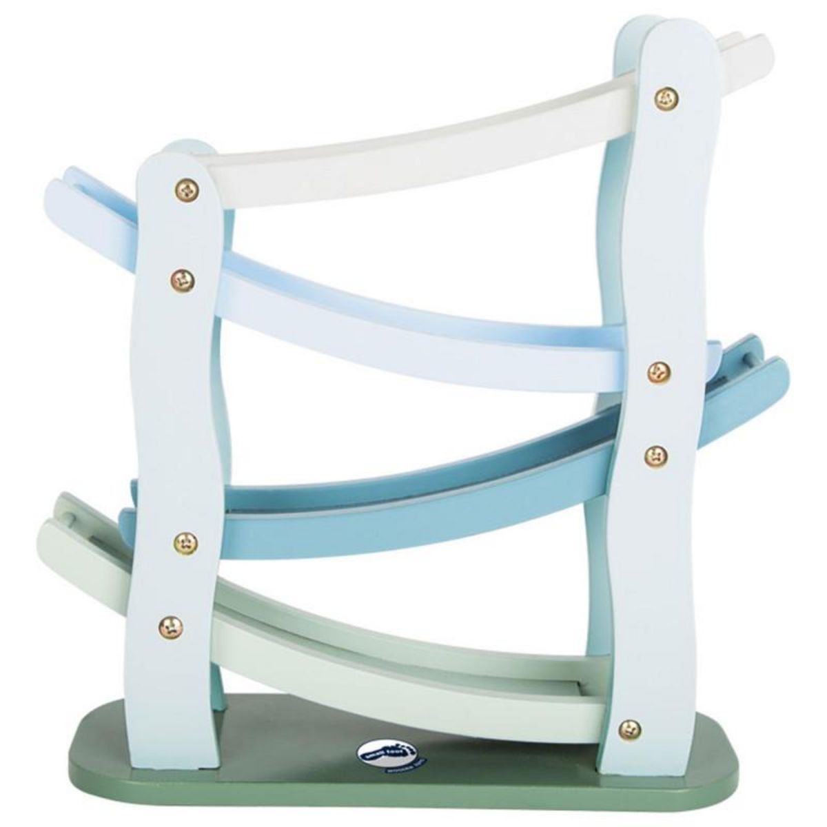 SMALL FOOT Small Foot - Wooden Car Track Blue with 4 Cars 11651